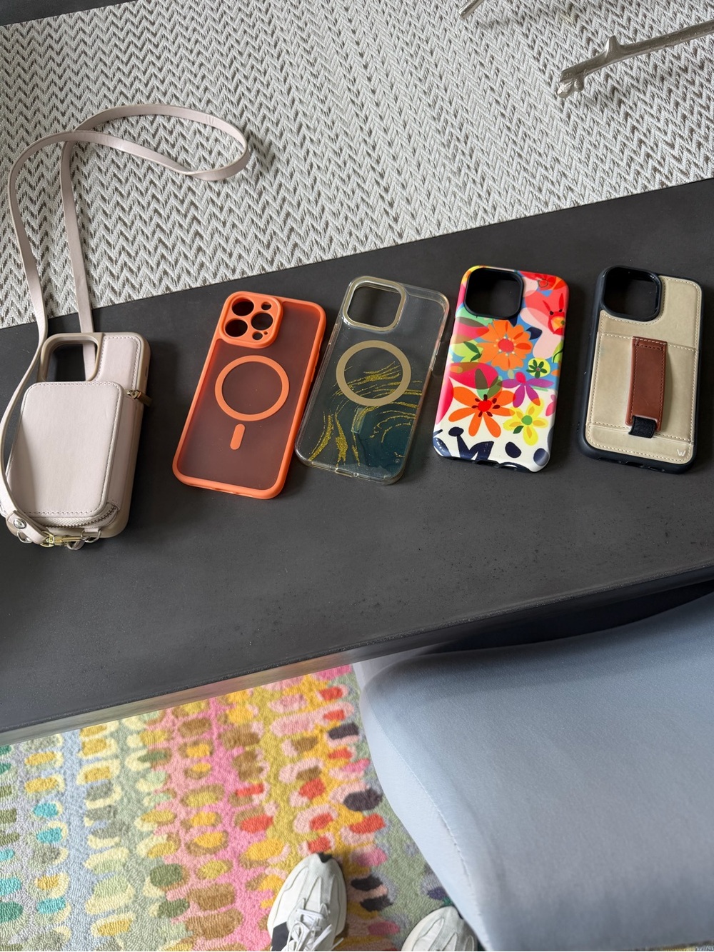 Orange Magnetic iPhone Case with MagSafe Compatibility plus 4 fits 14 pro max